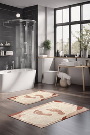 Mijölnir Juego de alfombrillas de baño CT-5391 de 2 piezas